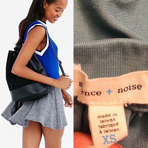 UO Silence and Noise light teal green mini skirt - Picture 2 of 8